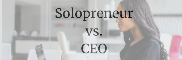 Female CEO at her desk